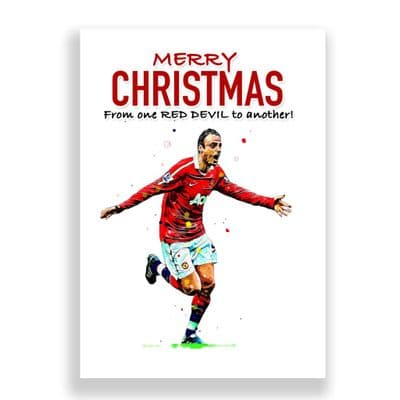 Manchester United Christmas Card |Dimitar Berbatov