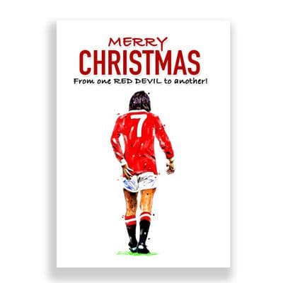 Manchester United Christmas Card |George Best