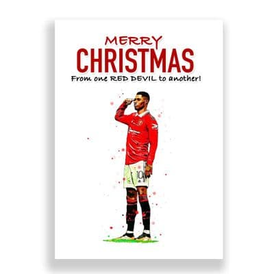 Manchester United Christmas Card | Marcus Rashford