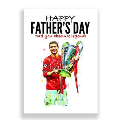 Manchester United Father's Day Card | Cristiano Ronaldo