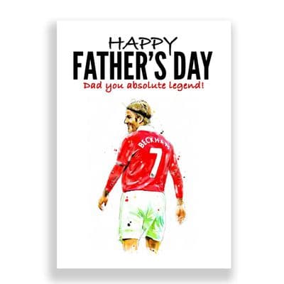 Manchester United Father's Day Card | David Beckham