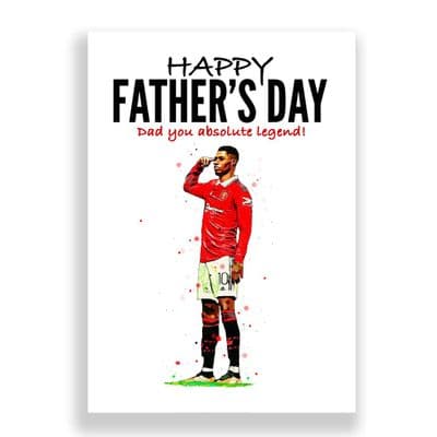 Manchester United Father's Day Card | Marcus Rashford