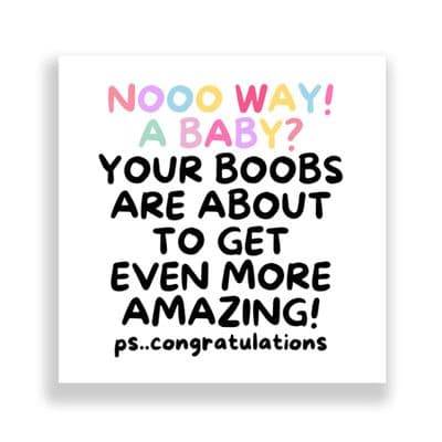 New Born Card | Amazing Boobs!
