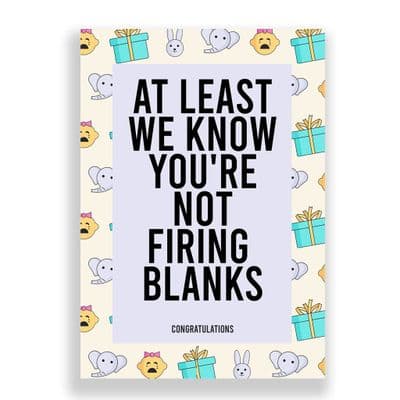 New Born Card | Firing Blanks