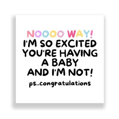 New Born Card | I'm So Excited!