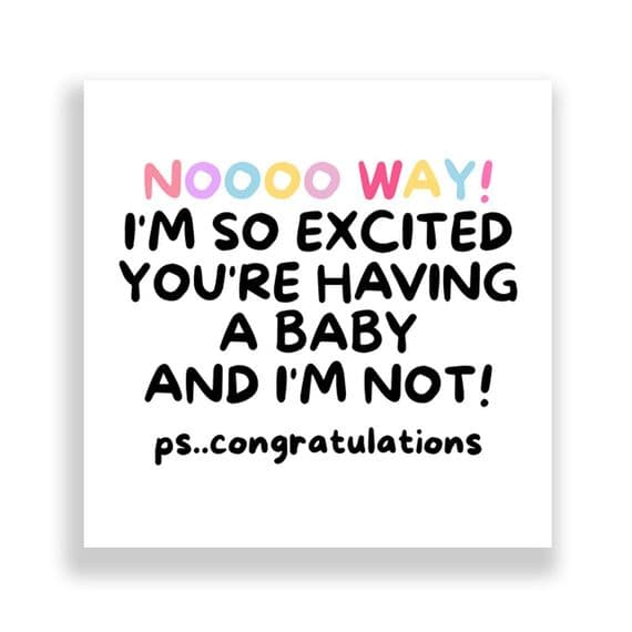 New Born Card | I'm So Excited!