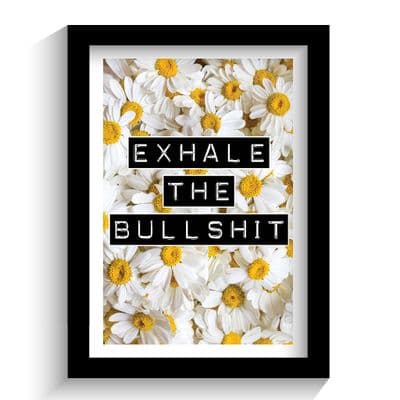 Print | Exhale The Bull Shit!