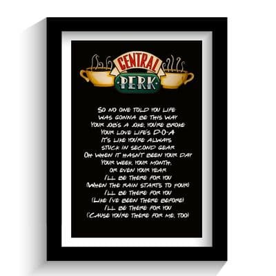 Print | Friends Theme Lyrics