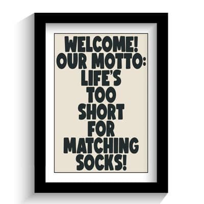 Print | Matching socks!