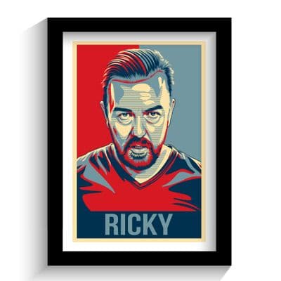 Print | Ricky Gervais Hope Style Pop Art