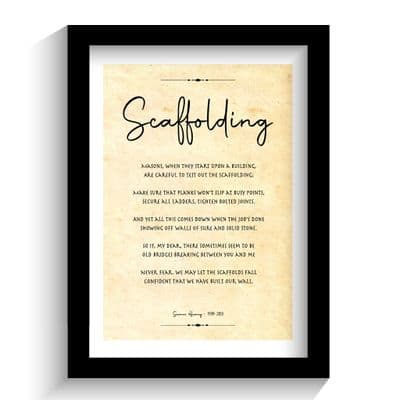 Print | Scaffolding | Seamus Heaney