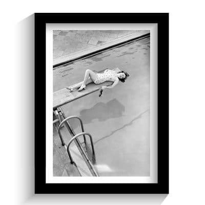 Print | Woman on Diving Board!