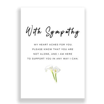 Sympathy Card | My Heart Aches For You