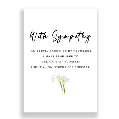 Sympathy Card | Please Remember to Take care of Yourself
