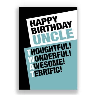 Uncle Birthday Card | TWAT
