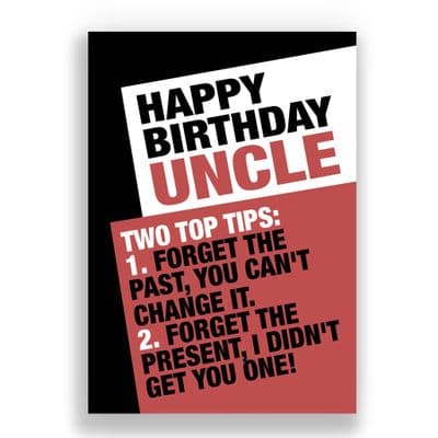 Uncle Birthday Card | TWO TOP TIPS