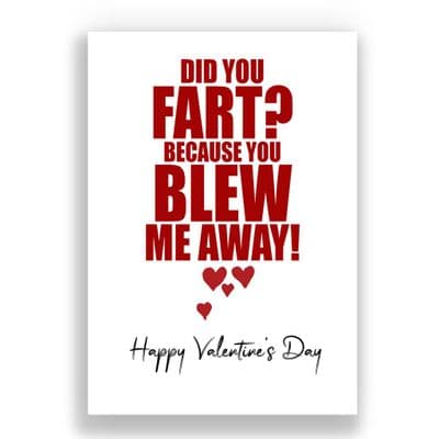 Valentines Card | Did you fart?
