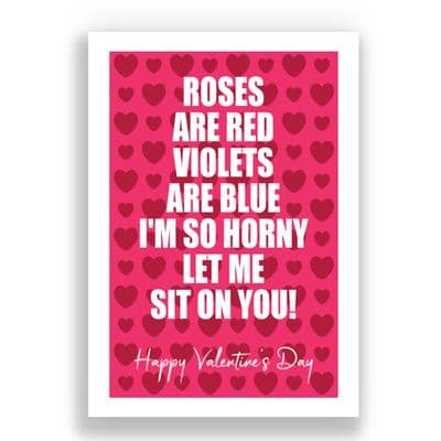 Valentines Card | Let me sit on you!