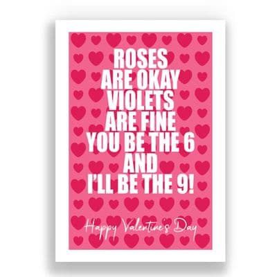 Valentines Card | You be the 6 and I'll be the 9!