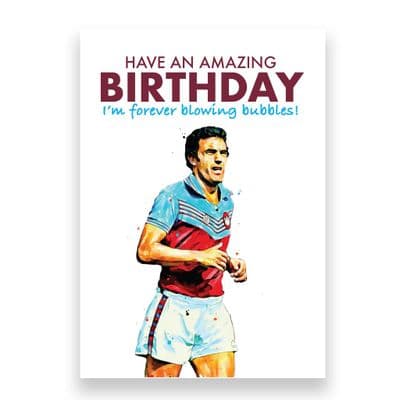West Ham United Birthday Card | Trevor Brooking