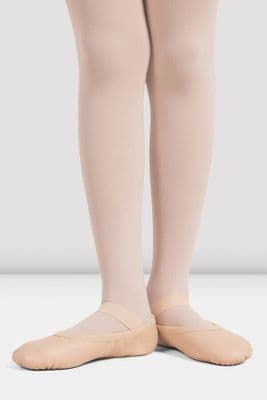 Bloch Arise II Leather Ballet Shoes Full Sole Pink with Elastic Bindings S0229