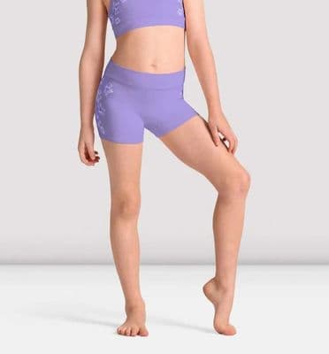 Bloch Girls Alexandra Floral Dance Shorts CR90012 Lilac