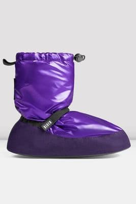 BLOCH Girls Childrens Warm Up Booties Boots Metallic Vibrant Purple IM009KBM