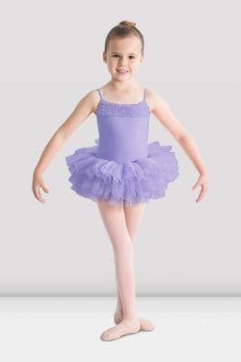 Bloch Girls Desdemona Camisole Tutu Leotard Dance Ballet Dress Lilac CL7120