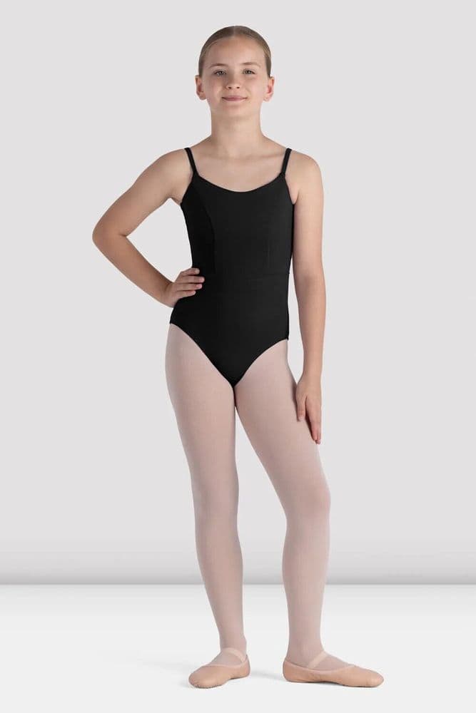 BLOCH Girls Double Scoop Seam Camisole Dance Leotard Rihanna