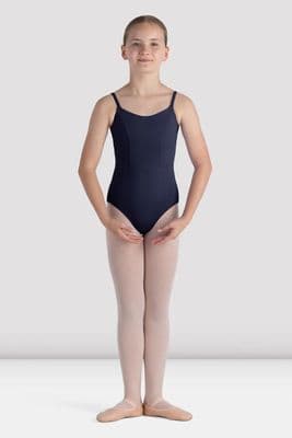 BLOCH Girls Double Scoop Seam Camisole Dance Leotard Rihanna CL4207 Navy