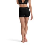 Bloch Girls Floral High Waist Shorts Dance CR90003 Black