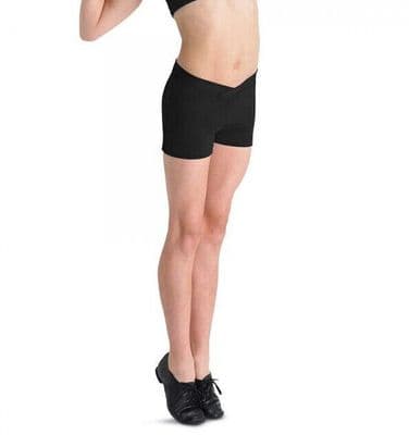 Bloch Girls Matea V Front Dance Shorts CR2704 Black