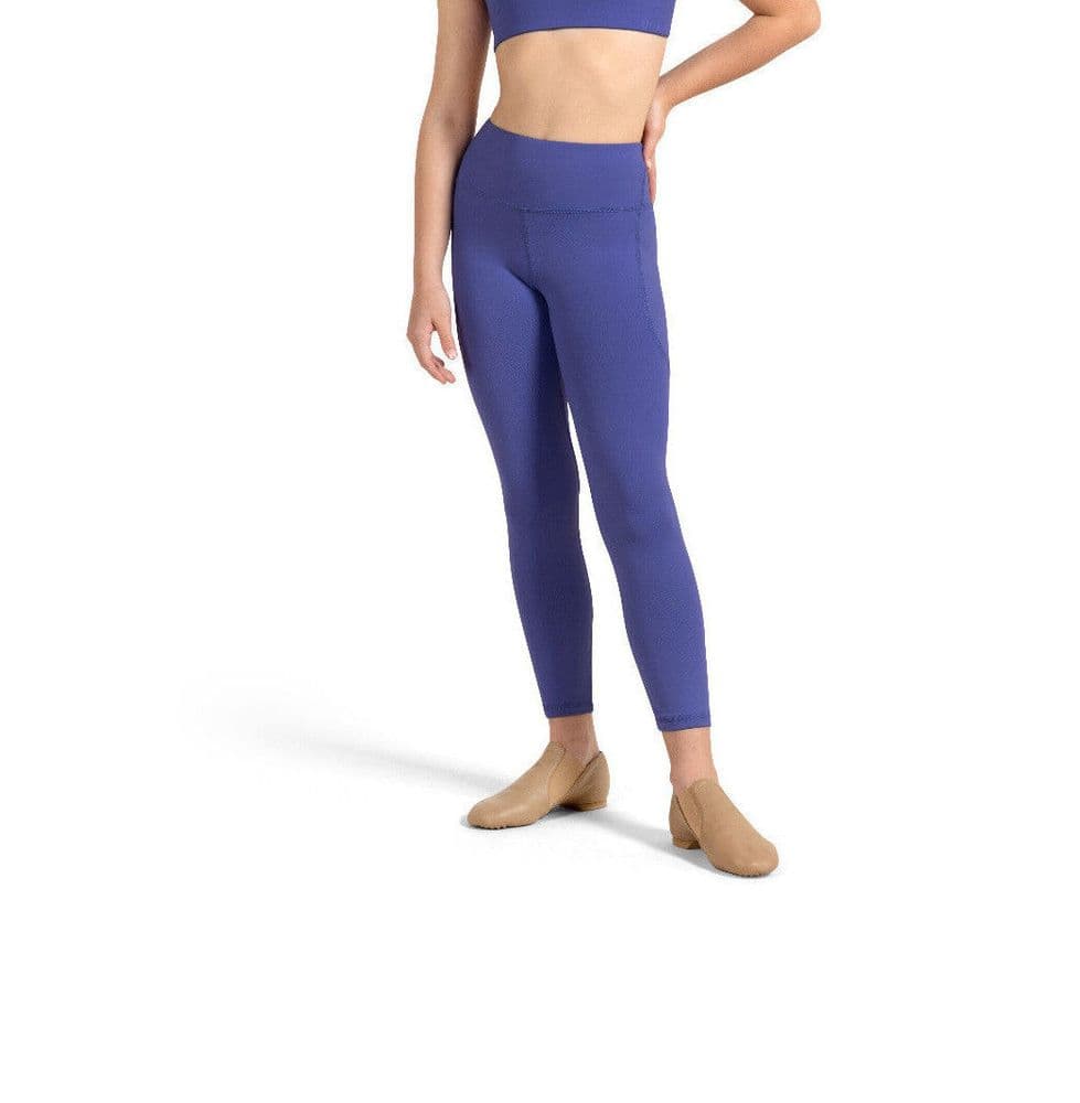Bloch Girls SALE Fern 7/8 Length Panelled Dance Leggings Iris