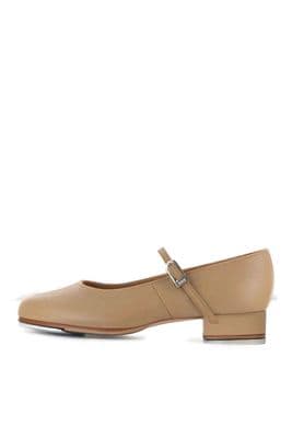 BLOCH Girls Tap Shoes Tap-On in Tan Low Heel Leather Upper S0302G