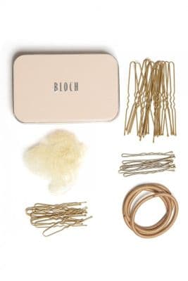 BLOCH Hair Kit Bun Kit Bloch Branded Tin Blonde Caramel Brown Black