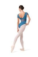 Bloch Ladies Olivia Floral Cap Sleeve Leotard L20001 Blue