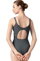 Bloch Ladies Sale Phillipa Camisole Leotard Twist Waist Detail L9247 Graphite