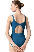 Bloch Ladies Sale Phillipa Camisole Leotard Twist Waist Detail L9247 Peacock Blue