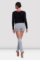 Bloch Ladies Stelle Cotton Diamond Knit Legwarmers W5200 Grey Marle