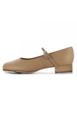 BLOCH Ladies Tap Shoes Tap-On in Tan Low Heel Leather Upper S0302L