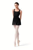 Bloch Ladies Zoe Floral Mesh Fixed Wrap Pull On Skirt R10001 Black