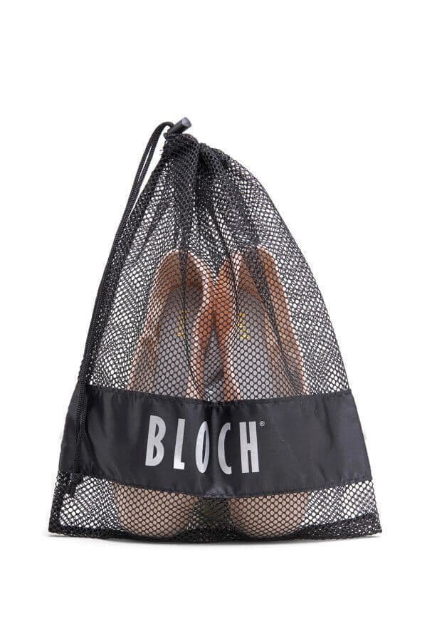Bloch Large Mesh Drawstring Pointe Shoe Dance Shoe Bag A327 Black