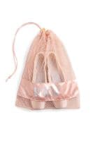 Bloch Large Mesh Drawstring Pointe Shoe Dance Shoe Bag A327 Pink