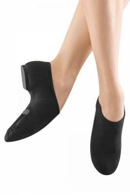 BLOCH Phantom Stretch Canvas Split Sole Slip on Jazz Shoes S0473 Black