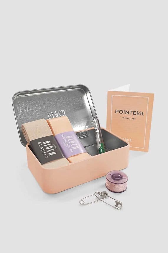 BLOCH Pointe Shoe Essential Classic Pink Satin Ribbon Kit in Bloch Branded Tin