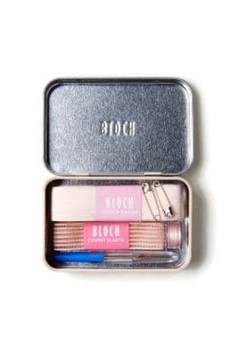 BLOCH Pointe Shoe Stretch Pink Satin Ribbon Kit in a Bloch Branded Tin  A0527
