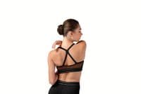 Bloch Sale Ladies Kaia Logo Elastic Crop Top Dance Gym Z30002 Black