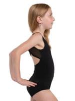 Capezio Child Girls Diamond Mesh Tank Style Leotard 12291C Black