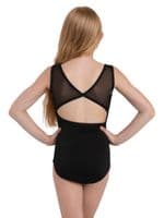 Capezio Child Girls Diamond Mesh Tank Style Leotard 12291C Black