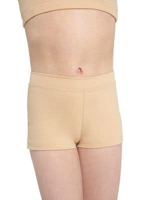 Capezio Child Girls Low Rise Boy Cut Shorts TB113C Nude